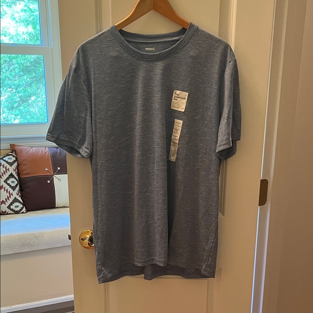 Men's Striped Blue Tee